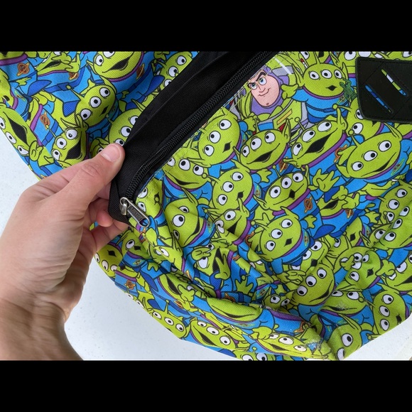 Rare Disney Vans Pixar Toy Story Aliens Backpack Rucksack Hidden Buzz Lightyear - Picture 7 of 16